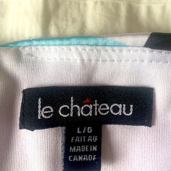 Le Chateau Party Dress (Purple, Black & Blue) - Picture 4 of 4